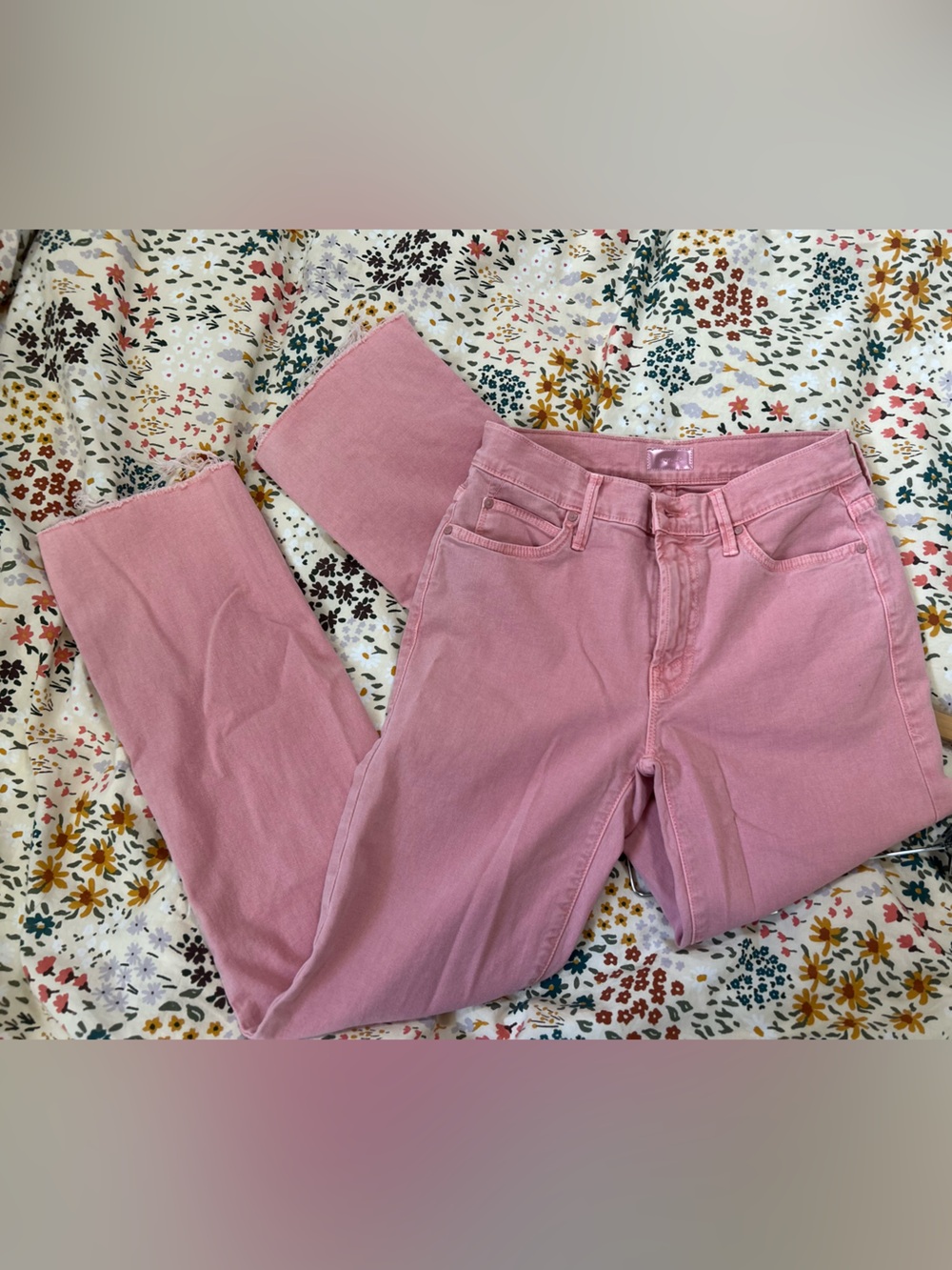 MOTHER “ The Rascal Mid Rise Cropped Straight Jeans” size 26 - Picture 7 of 7